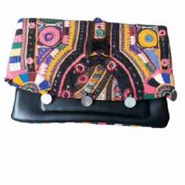 Golden Thread Boho Clutch