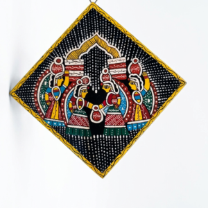 Traditional Paniari Water Bearers Diamond Wooden Plaque