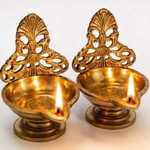 Traditional Brass Diya Set of 2