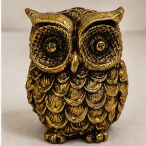 Handcrafted Miniature Brass Owl Figurine Home Decor Showpiece